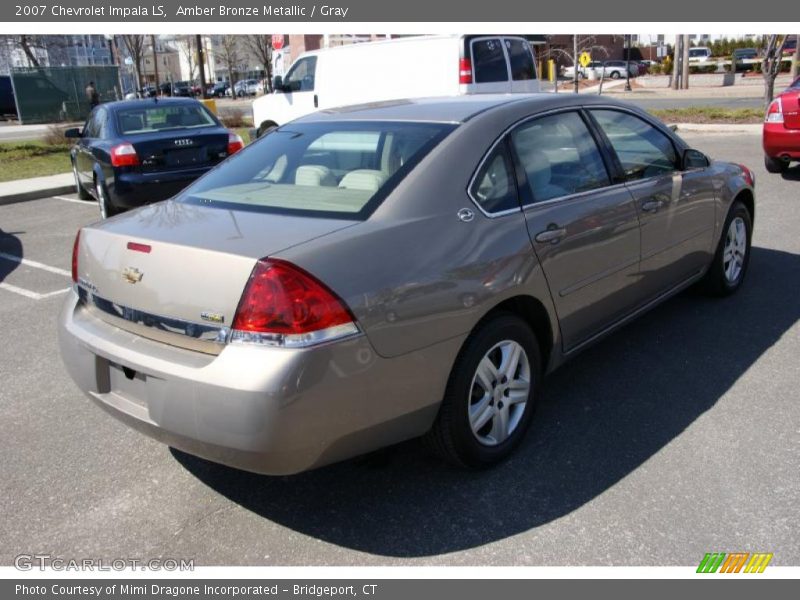 Amber Bronze Metallic / Gray 2007 Chevrolet Impala LS