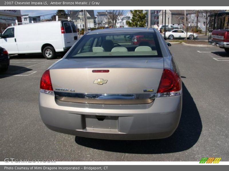 Amber Bronze Metallic / Gray 2007 Chevrolet Impala LS