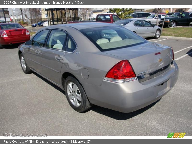 Amber Bronze Metallic / Gray 2007 Chevrolet Impala LS