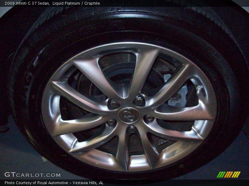 Liquid Platinum / Graphite 2009 Infiniti G 37 Sedan
