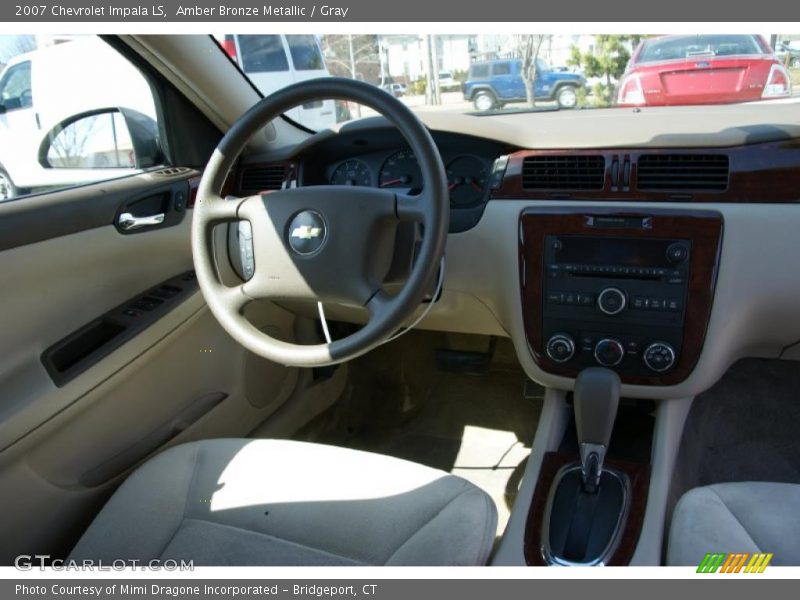 Amber Bronze Metallic / Gray 2007 Chevrolet Impala LS