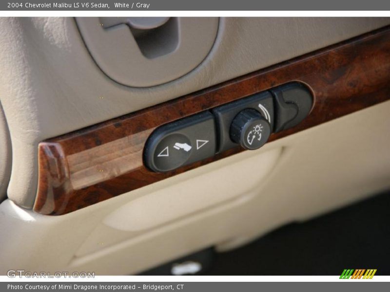 White / Gray 2004 Chevrolet Malibu LS V6 Sedan