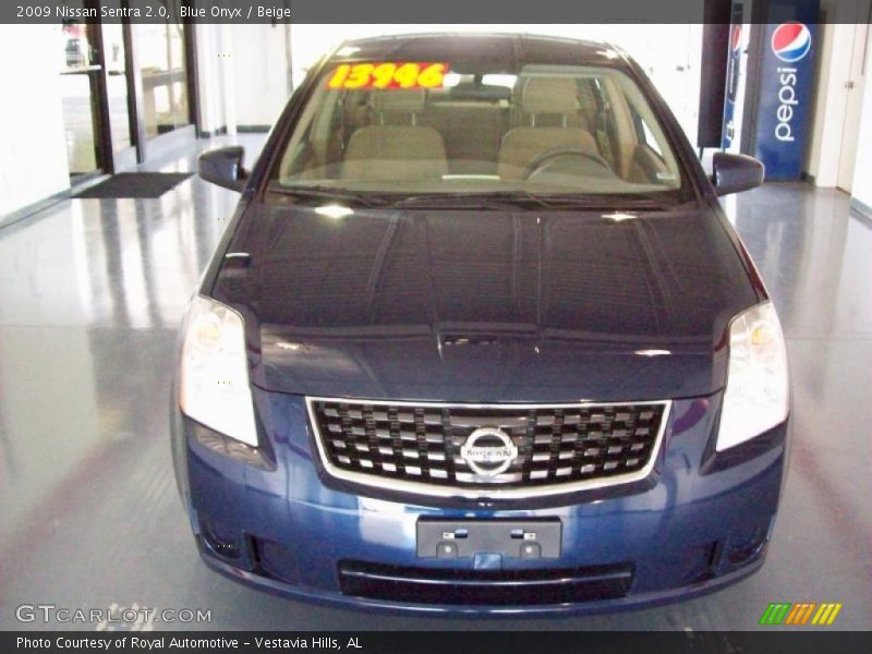 Blue Onyx / Beige 2009 Nissan Sentra 2.0