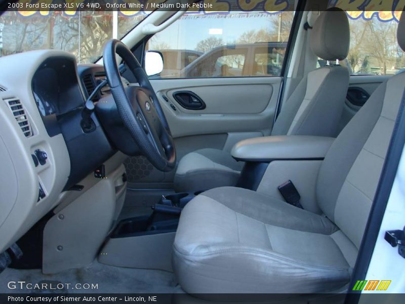 Oxford White / Medium Dark Pebble 2003 Ford Escape XLS V6 4WD