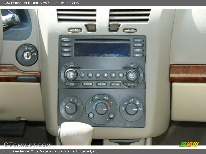 White / Gray 2004 Chevrolet Malibu LS V6 Sedan