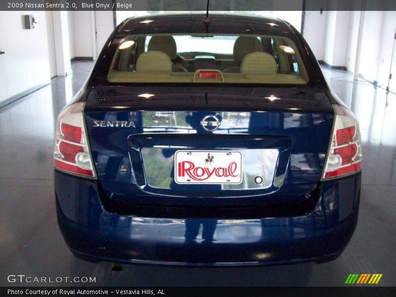 Blue Onyx / Beige 2009 Nissan Sentra 2.0