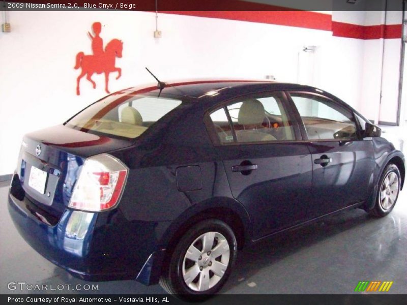 Blue Onyx / Beige 2009 Nissan Sentra 2.0