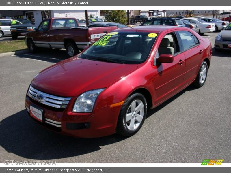 Redfire Metallic / Camel 2008 Ford Fusion SE V6
