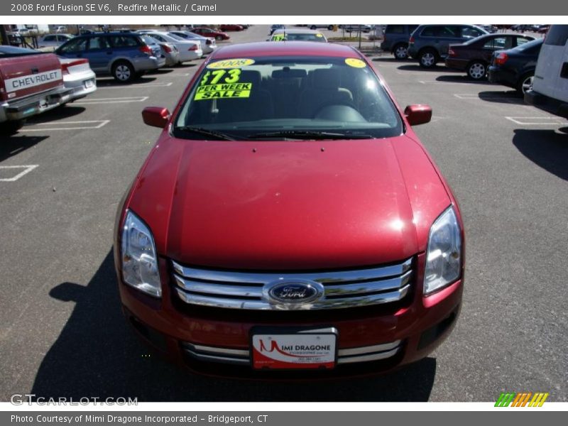 Redfire Metallic / Camel 2008 Ford Fusion SE V6