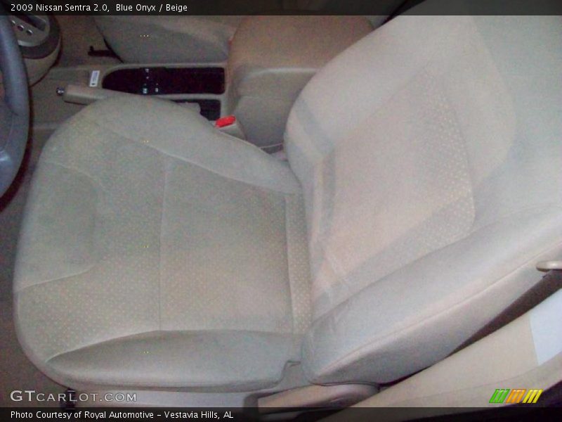 Blue Onyx / Beige 2009 Nissan Sentra 2.0