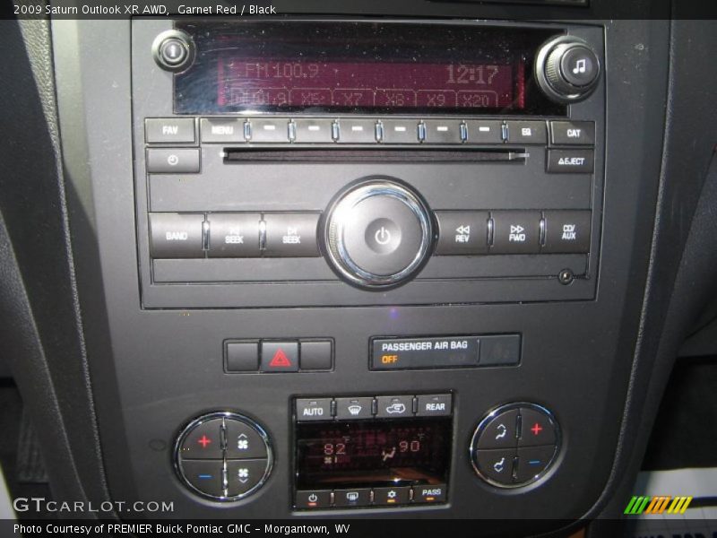 Garnet Red / Black 2009 Saturn Outlook XR AWD
