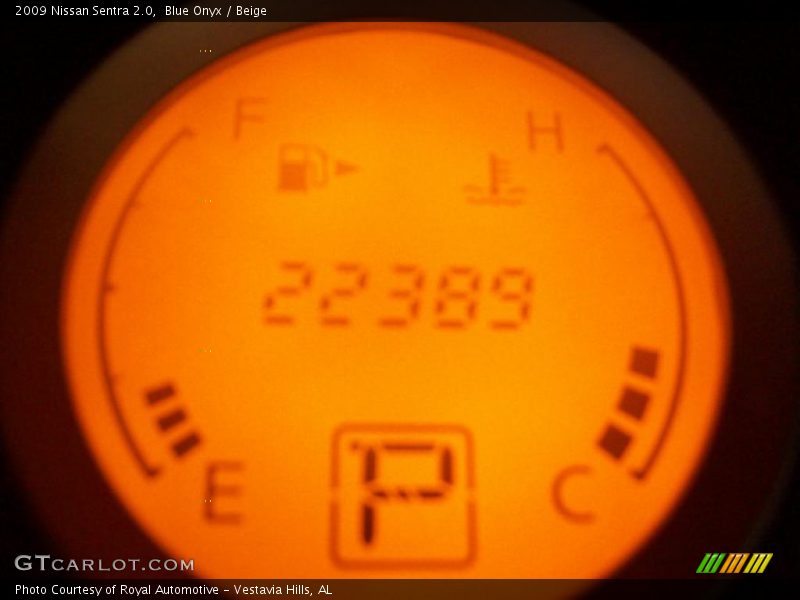 Blue Onyx / Beige 2009 Nissan Sentra 2.0