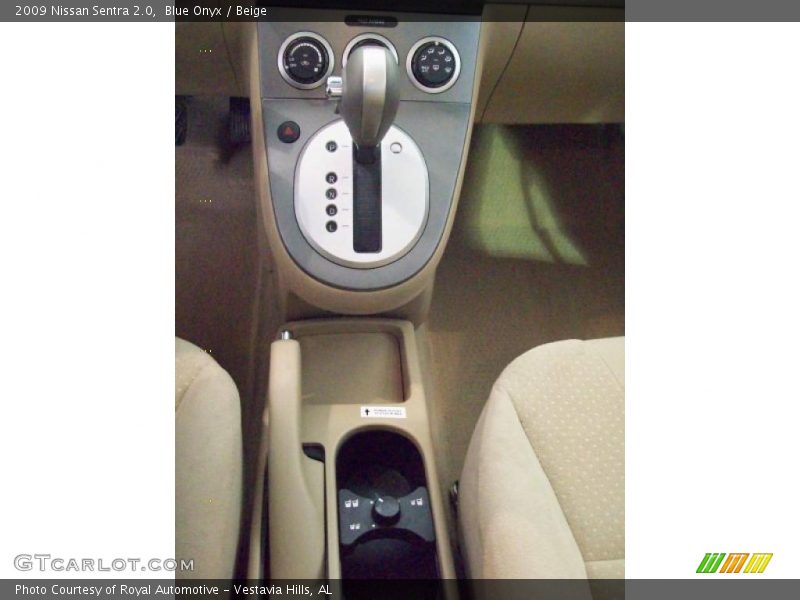 Blue Onyx / Beige 2009 Nissan Sentra 2.0