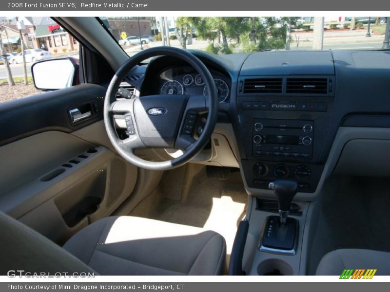 Redfire Metallic / Camel 2008 Ford Fusion SE V6