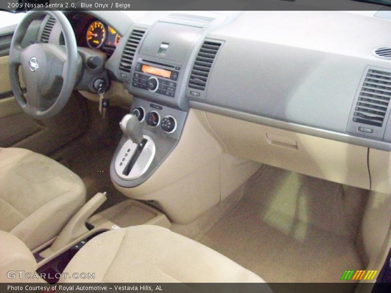 Blue Onyx / Beige 2009 Nissan Sentra 2.0