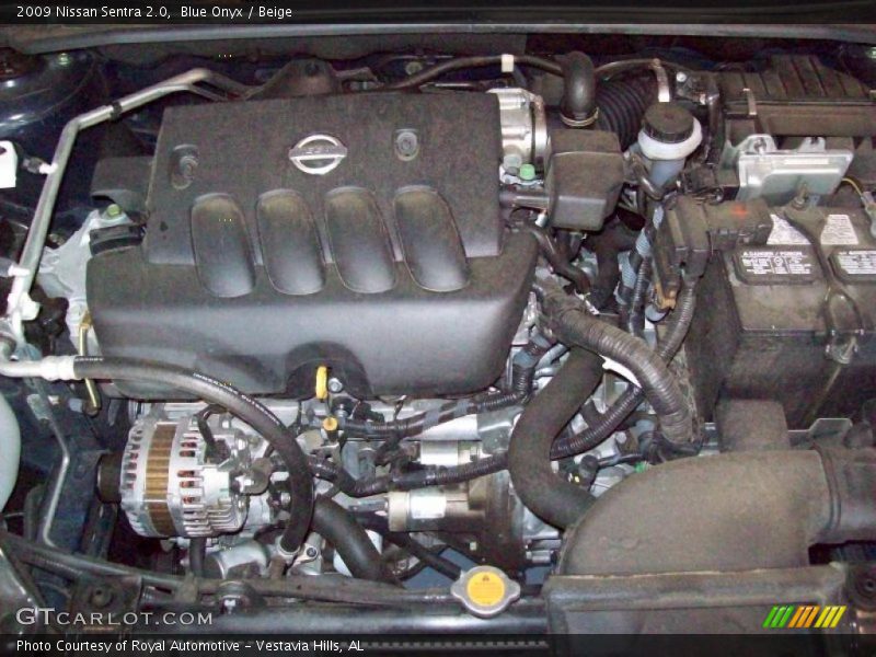 Blue Onyx / Beige 2009 Nissan Sentra 2.0