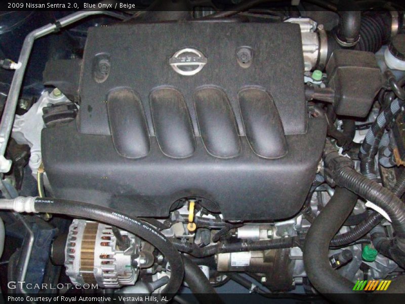 Blue Onyx / Beige 2009 Nissan Sentra 2.0