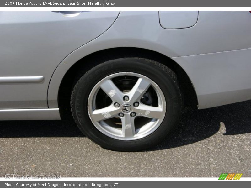 Satin Silver Metallic / Gray 2004 Honda Accord EX-L Sedan