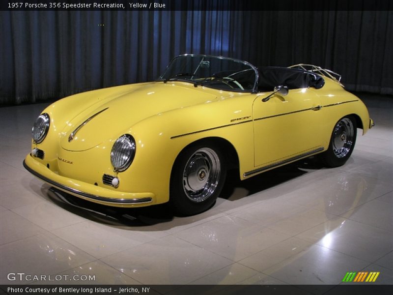 Yellow / Blue 1957 Porsche 356 Speedster Recreation