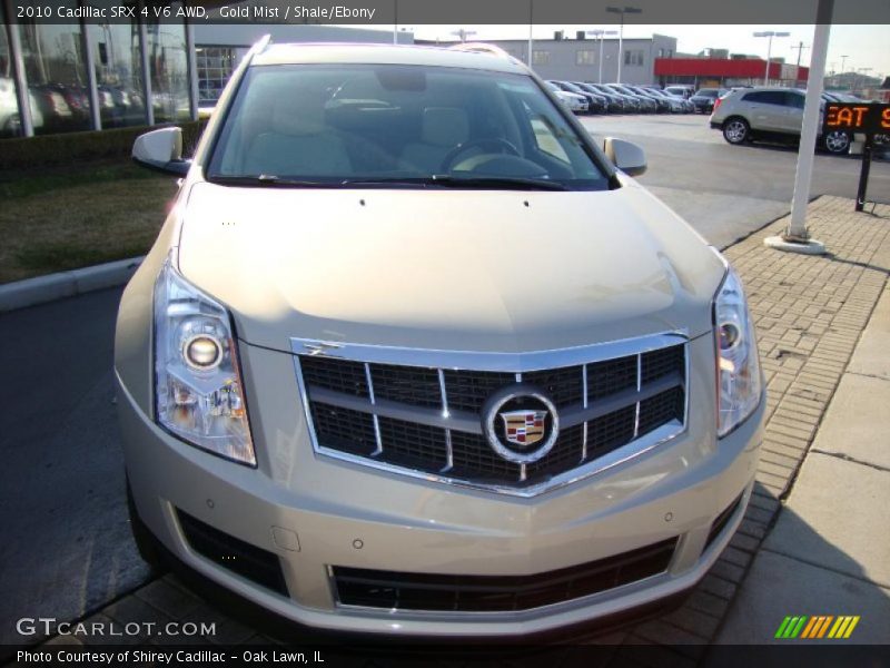 Gold Mist / Shale/Ebony 2010 Cadillac SRX 4 V6 AWD
