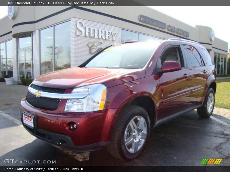 Deep Ruby Red Metallic / Dark Gray 2009 Chevrolet Equinox LT