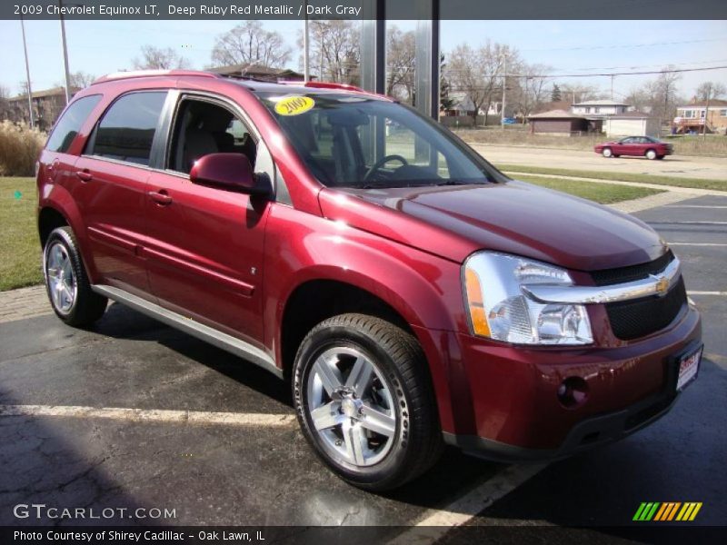 Deep Ruby Red Metallic / Dark Gray 2009 Chevrolet Equinox LT