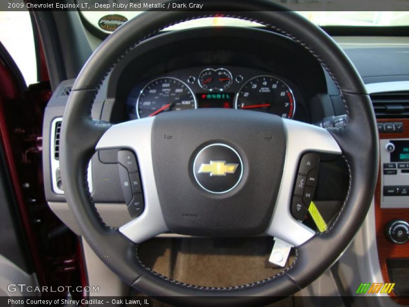 Deep Ruby Red Metallic / Dark Gray 2009 Chevrolet Equinox LT