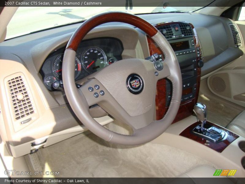 White Diamond / Cashmere 2007 Cadillac CTS Sedan