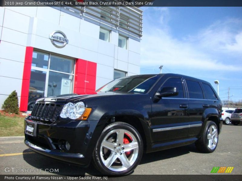 Brilliant Black Crystal Pearl / Dark Slate Gray 2010 Jeep Grand Cherokee SRT8 4x4