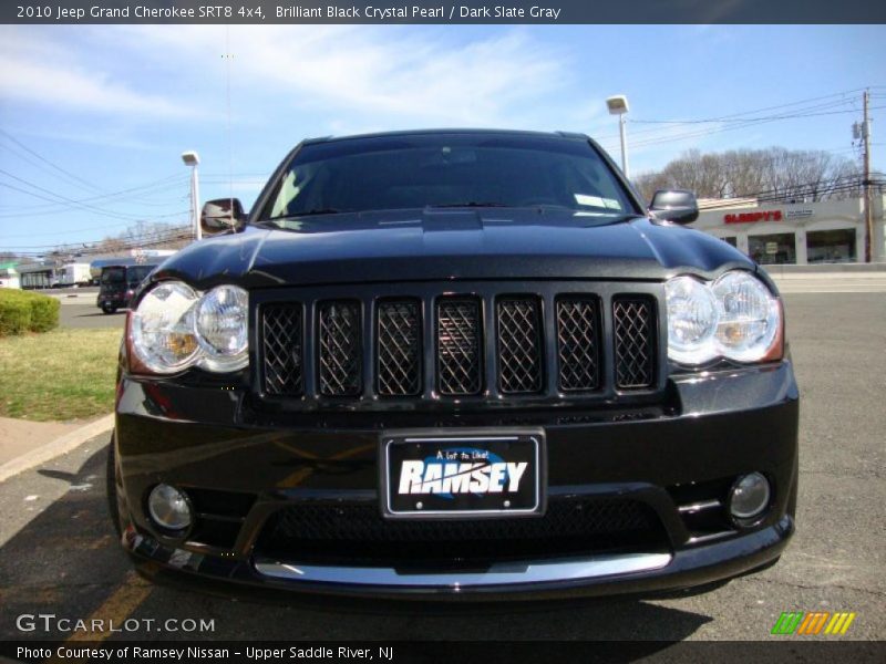 Brilliant Black Crystal Pearl / Dark Slate Gray 2010 Jeep Grand Cherokee SRT8 4x4