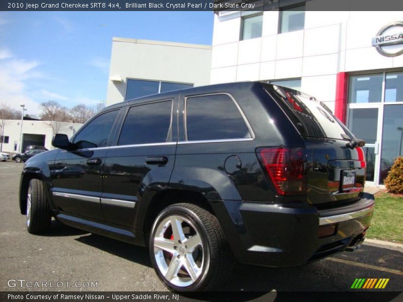 Brilliant Black Crystal Pearl / Dark Slate Gray 2010 Jeep Grand Cherokee SRT8 4x4