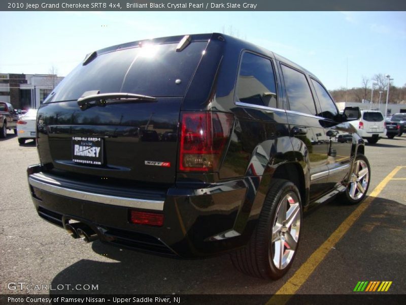 Brilliant Black Crystal Pearl / Dark Slate Gray 2010 Jeep Grand Cherokee SRT8 4x4