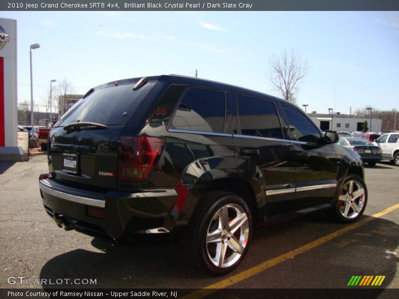 Brilliant Black Crystal Pearl / Dark Slate Gray 2010 Jeep Grand Cherokee SRT8 4x4