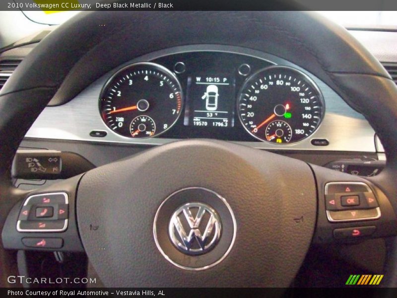 Deep Black Metallic / Black 2010 Volkswagen CC Luxury