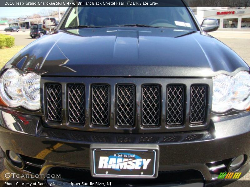 Brilliant Black Crystal Pearl / Dark Slate Gray 2010 Jeep Grand Cherokee SRT8 4x4