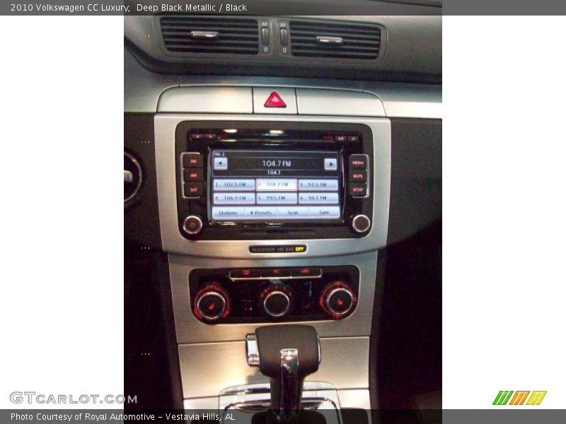 Deep Black Metallic / Black 2010 Volkswagen CC Luxury