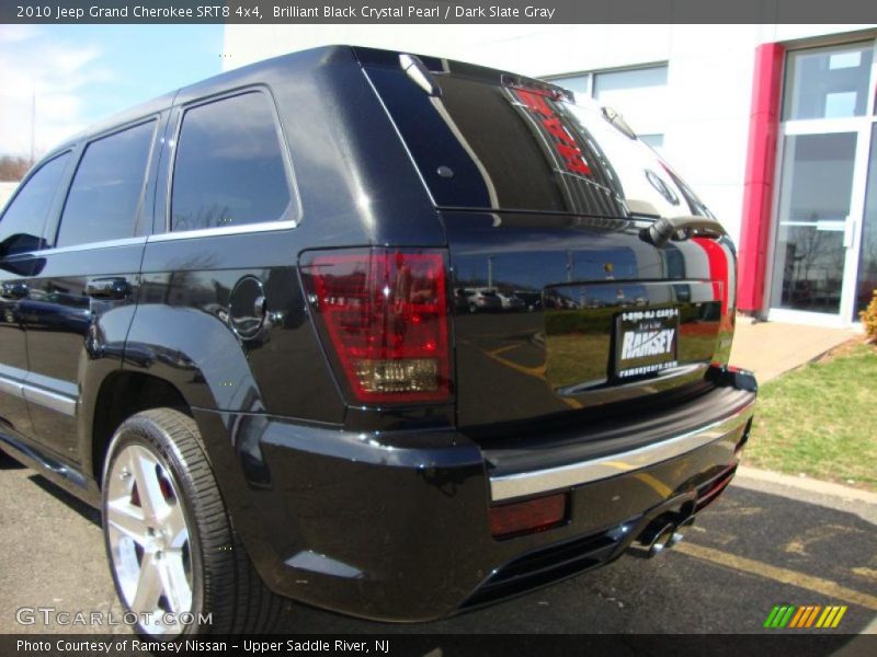 Brilliant Black Crystal Pearl / Dark Slate Gray 2010 Jeep Grand Cherokee SRT8 4x4