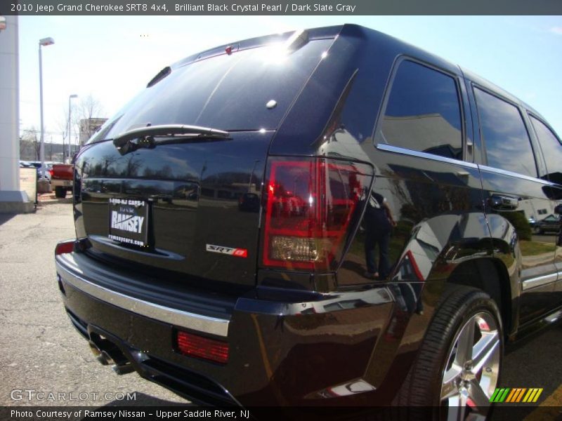 Brilliant Black Crystal Pearl / Dark Slate Gray 2010 Jeep Grand Cherokee SRT8 4x4