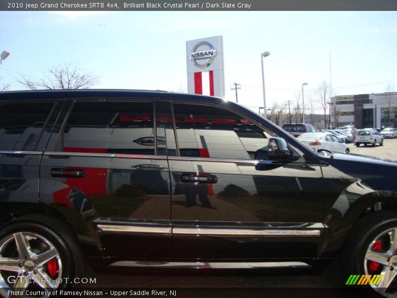 Brilliant Black Crystal Pearl / Dark Slate Gray 2010 Jeep Grand Cherokee SRT8 4x4