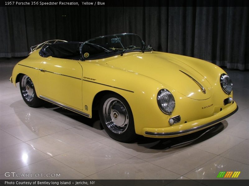 Yellow / Blue 1957 Porsche 356 Speedster Recreation