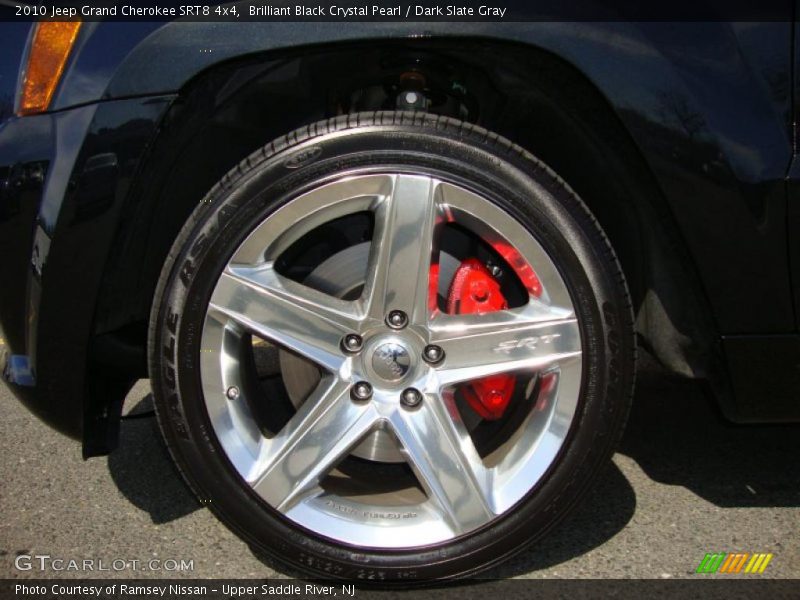 Brilliant Black Crystal Pearl / Dark Slate Gray 2010 Jeep Grand Cherokee SRT8 4x4