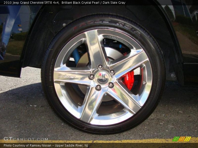Brilliant Black Crystal Pearl / Dark Slate Gray 2010 Jeep Grand Cherokee SRT8 4x4