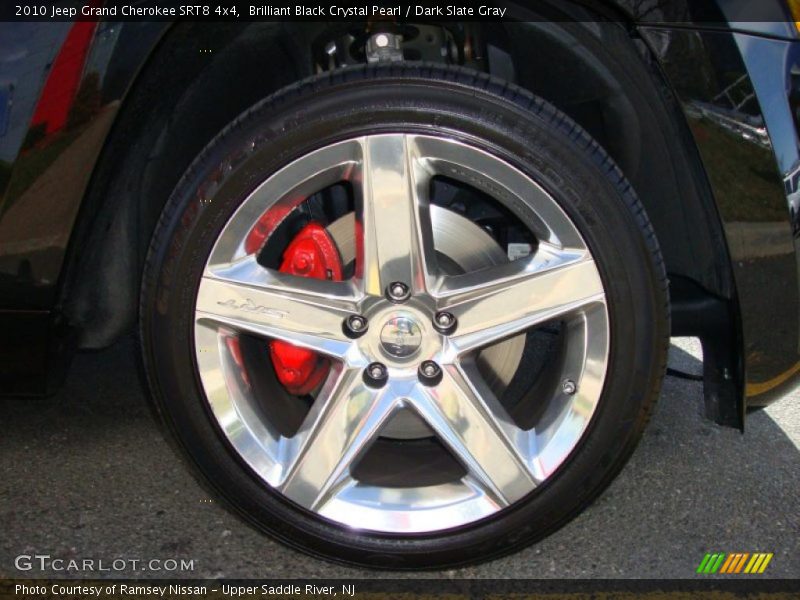 Brilliant Black Crystal Pearl / Dark Slate Gray 2010 Jeep Grand Cherokee SRT8 4x4