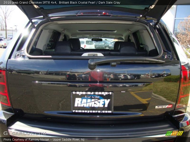 Brilliant Black Crystal Pearl / Dark Slate Gray 2010 Jeep Grand Cherokee SRT8 4x4