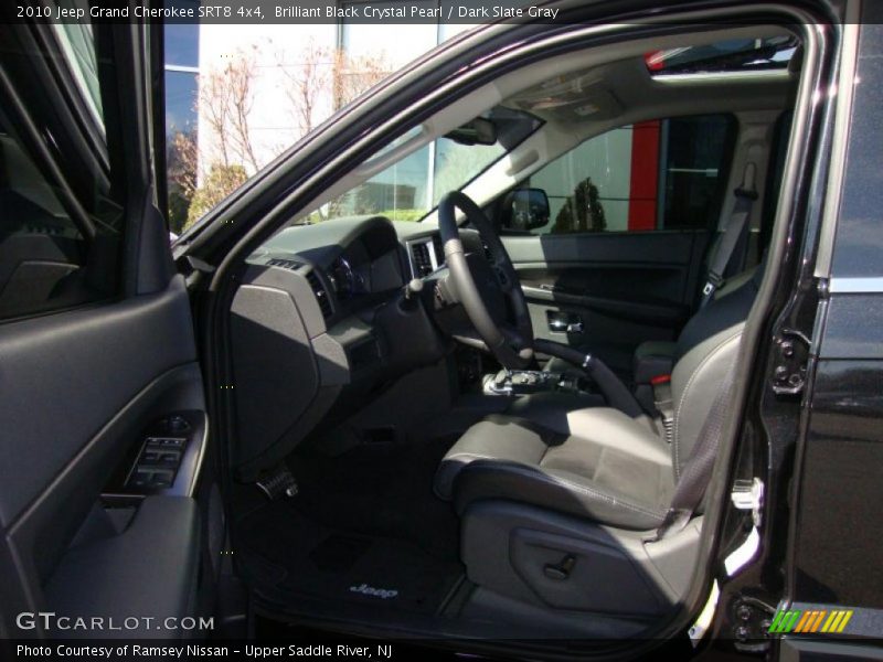 Brilliant Black Crystal Pearl / Dark Slate Gray 2010 Jeep Grand Cherokee SRT8 4x4