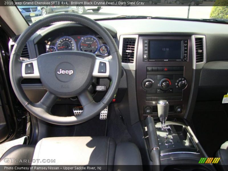 Brilliant Black Crystal Pearl / Dark Slate Gray 2010 Jeep Grand Cherokee SRT8 4x4