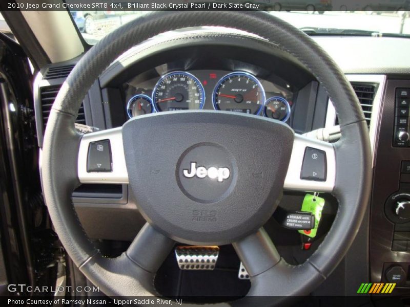 Brilliant Black Crystal Pearl / Dark Slate Gray 2010 Jeep Grand Cherokee SRT8 4x4