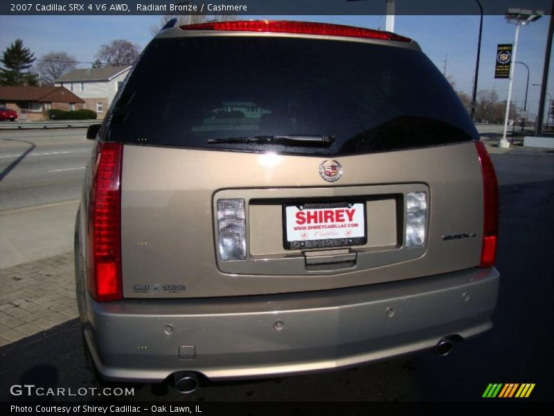 Radiant Bronze / Cashmere 2007 Cadillac SRX 4 V6 AWD