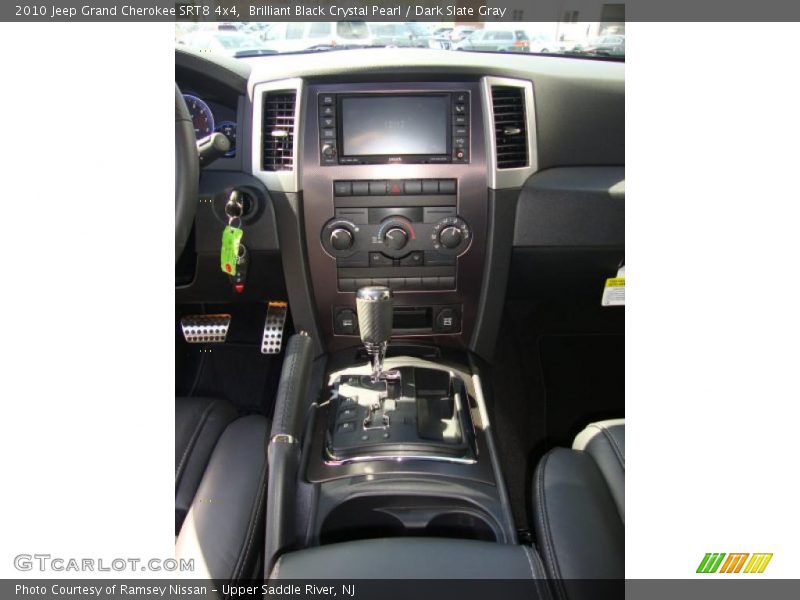 Brilliant Black Crystal Pearl / Dark Slate Gray 2010 Jeep Grand Cherokee SRT8 4x4