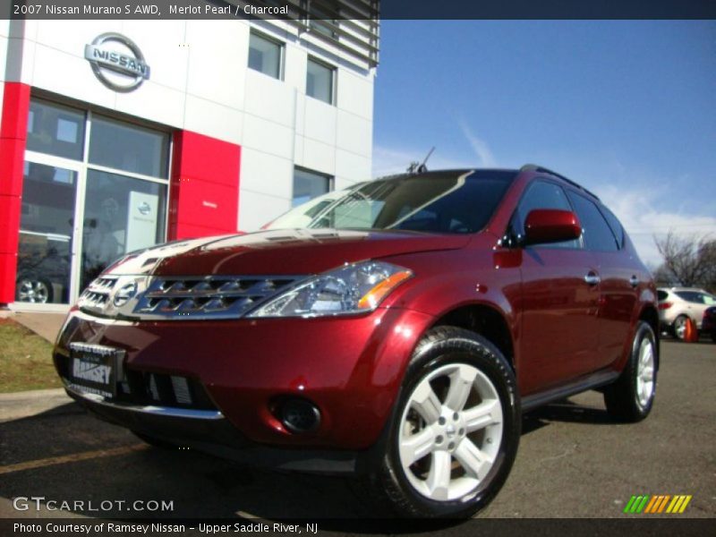 Merlot Pearl / Charcoal 2007 Nissan Murano S AWD